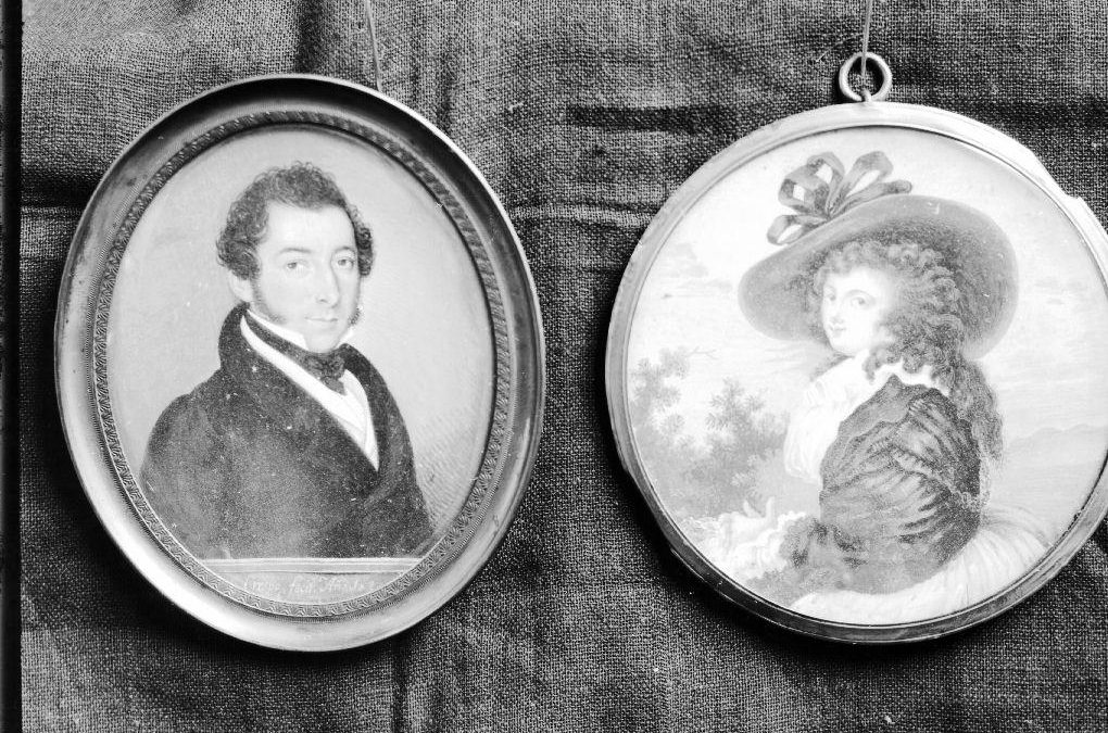 Retrato de hombre y retrato de mujer