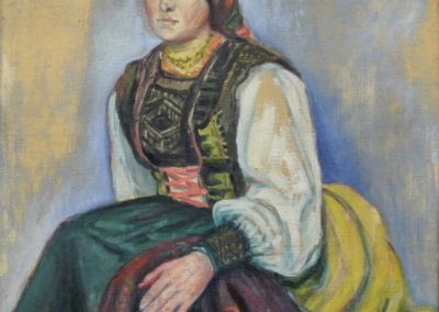 Mujer con traje regional