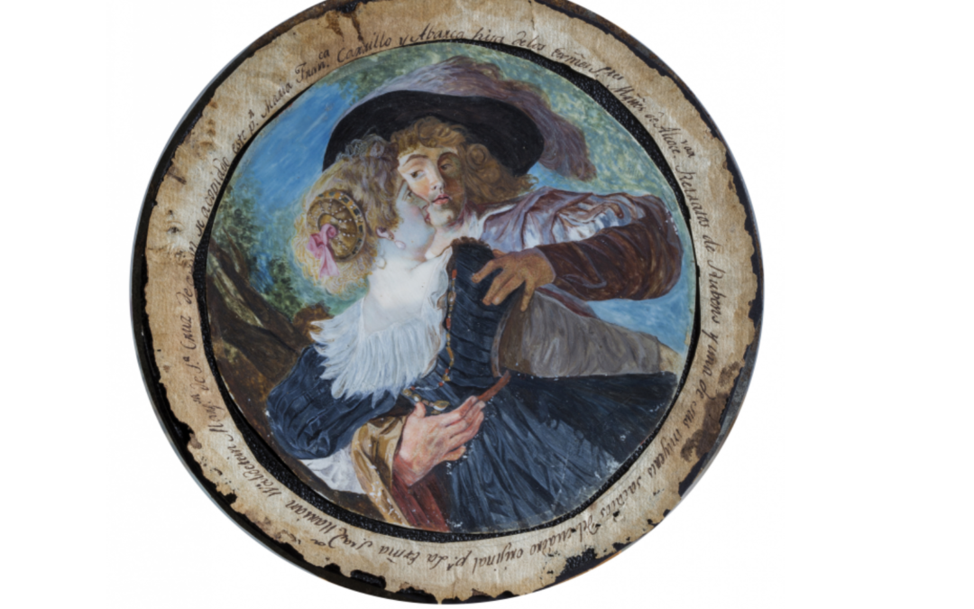 Pintor con una de sus mujeres