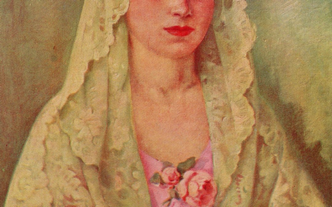 Joven con mantilla