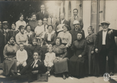 Retrato de grupo no Balneario de Mondariz